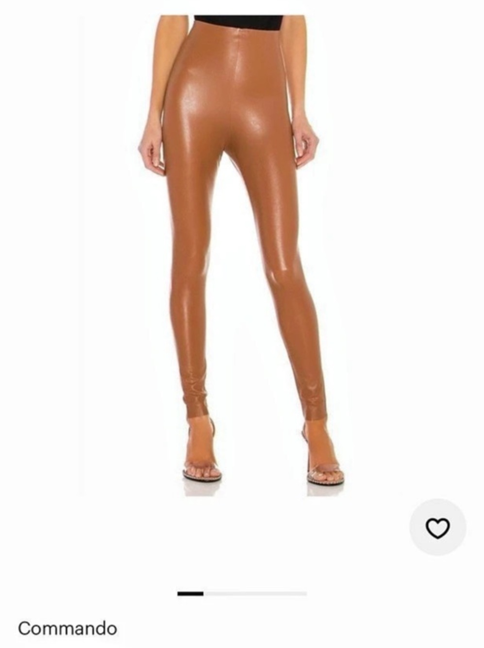 Like New!! Commando Faux Leather Leggings Camel/Brown Size XL!